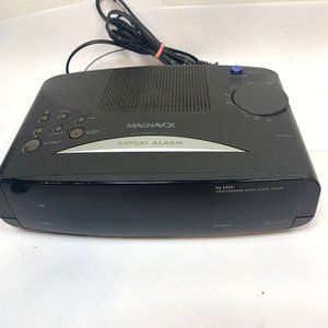 VTG Magnavox Weatherband Alert AM/FM Clock Radio Dual Alarm AJ 3450/17 TESTED